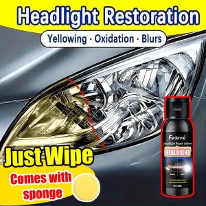 Nano penetration universal car headlight repair cream anti-yellowing aging scratches repair polishing care agent