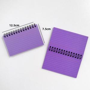 OUHOE | 50 Sheets Colour Tearable Mini Note Book Portable Line Notebook Memo Pad Office Supplies Student Stationery