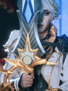 White Worm Cosplay Costume Mens Full Set C-Suites Anime Gaming Cosplay Clothing for Bange Star Rail Badges And Supplies