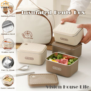 Vision 304 Stainless Steel Lunch Box Thermal Food Container Airtight Food Storage Container Portable Kids School Bento Refrigerator Frozen Seal Freezer Food Container Fresh Keeping Box Organizer Crisper