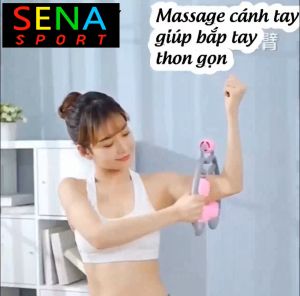 Con Lăn Massage Cơ Chữ U Có Thể Mở Rộng Dùng Tập Yoga Giúp Thư Giản Thon Cơ