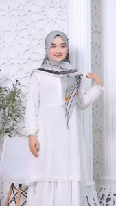 PROMO Jilbab Segitiga Instan MOTIF TERBARU Daily - Hijab Segitiga Instan Gesper Motif Marmer by Laika Collection