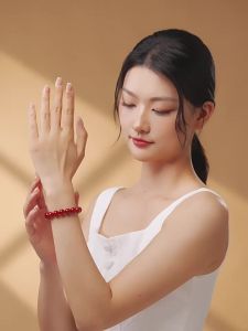 FUJINJIA | Vòng Tay Hạt Đá Đỏ Agate 108 Viên Tăng May Mắn Cho Phụ Nữ