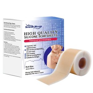 South Moon Silicone Scar Tape Silicone Gel Strips Reusable Professional Scar Removal Sheet for Section Burn Keloid Acne Face Care Silicone Removal Patch Reusable Acne Gel Scar Therapy Caesarean Section Trauma Burn Cover Skin Repair Efficient Surgery