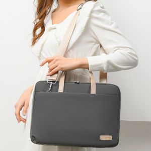 MINGKE กระเป๋าถือกระเป๋าแล็ปท็อป13 14 15.6นิ้วกันน้ำสำหรับผู้หญิงธุรกิจน้ำหนักเบากันกระแทก
