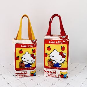 New Multi-head Canvas Storage Bag for Water Bottles And Tea Kettles Handheld Umbrella Storage Bag Heat Preservation Cup Handle Bag