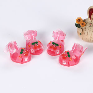 Dog Sandals Spring Summer Shoes Cartoon Jelly Sandals Non Slip Breathable Bichon Teddy Fashion Trendy Rain Boots