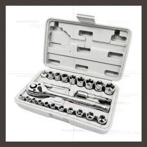 Hi-Spec Car Repair Tool Kit 3/8 1/4 Socket Wrench Set Ratchet Hand Tools for Automotive Home Maintenance Garage Repair