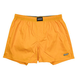 Subreef Breathable Cotton Boxer Shorts Pure Color Home Comfortable Underwear for Men And Women Youth Size mid Waist Flat Angle