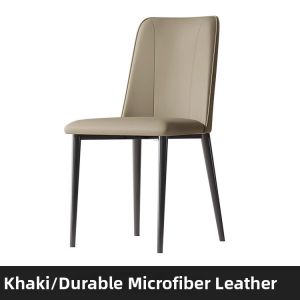 Italian Minimalist Genuine Leather Dining Chair