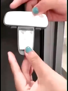 Child Lock Protector Cabinet Fridge Door Lock Safety Lock For Refrigerator T-type Double Button
