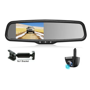 Auto Dimming 4.3" Car Rear View Mirror Monitor No1 Bracket+Backup Reverse Camera