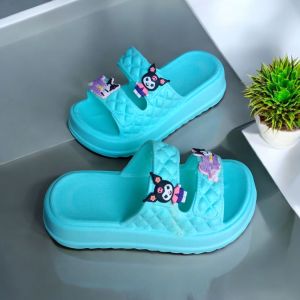 Sandal Anak Perempuan Strap Ban2 Terbaru Nakis Motif Kuromi Karet Fashion