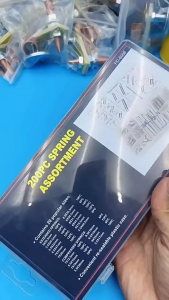 200pcs COMPRESSION SPRING EXTENSION SPRING ASSORTMENT KIT SET Tension Hooks Springs Tool Equipment Motor Car repair kits Small Springs Galvanised for Toys Motorcycle Bicycles Switch Devices Replace Repair KITS