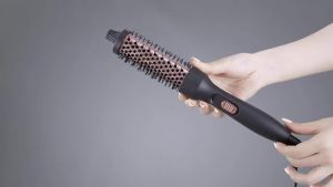 3 in 1 Thermal Brush Heated Curling Iron Brush Ceramic Hair Curler Roller Volumizing Brush Curling Comb Double PTC Curling Brush
