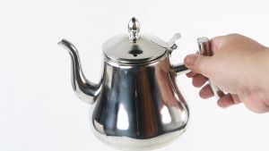 One Two Cups Teko Air Teh Kopi Water Kettle Teapot 1L with Filter - HS4012