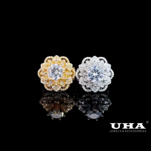 N1313 Nhẫn nữ thiết kế sang trọng đính đá sáng lấp lánh UHA