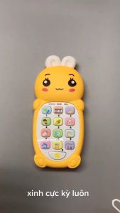 Đồ chơi điện thoại thông minh song ngữ Anh-Việt Điện thoại đồ chơi Tiếng việt cho bé tặng kèm 2 pin và dây đeo cổ