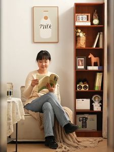 WAROOM Book shelf 4/5/6 Tier Multipurpose Narrow Bookshelf Small Bookcase Display Case Utility Shelf Book Storage Rack Wooden Book Cabinet Rak Buku 4 Tingkat / Kabinet Buku Murah 书柜/书架