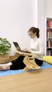 Bàn laptop công thái học đa năng Dinktech - góc nghiêng mặt bàn 0 - 90 độ - phiên bản TF