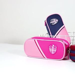 Multi-layer Oxford cloth pencil case School supplies storage bag Desktop storage box pencil bag canvas stationery bag