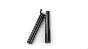 EKIND 116MM Tubes Squeeze Pop Tops Storage Waterproof Airtight Smell Proof Odor Sealing Container BPA Free（Black 16Pcs）