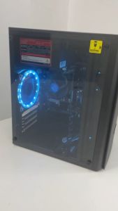 YGT M2 Micro ATX PC Case With 3PCS Fan Tempered Glass Gaming Desktop Computer Case