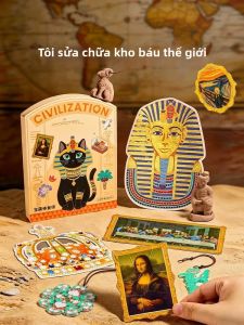 XIONGBUFAN | Bộ Đồ Chơi Tự Làm Phục Hồi Khảo Cổ Giáo Dục Sách Lặng