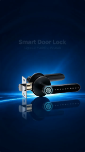 Fingerprint Smart Door Knob Lock Password RFID Card Key Unlock Indoor Lock for House Apartment