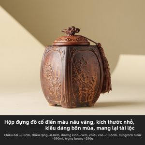 JISU | Hộp Đựng Trà Kín Khí Và Chống Ẩm Cổ Điển