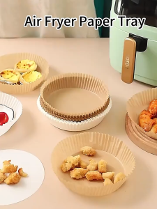 Goldstar 50/100 PCS Air Fryer Paper Liner Disposable Air Fryer Sheet Oil-proof 6.3" Non-Stick Baking Paper