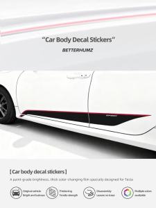 BetterHumz | For Honda Civic 10th Gen 2016 2017 2018 2019 2020 2021 Car Body Sports Trim Strip Color Change Film Decals Protector Accessories