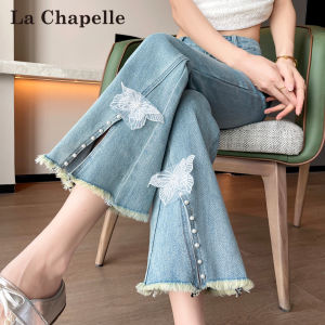 La Chapelle | Studded Butterfly Embellished Flared Jeans