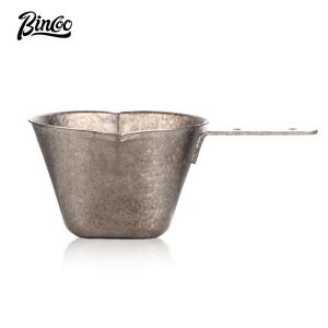 BINCOO Titanium Espresso Cup Home Coffee Milk Jug Italian-Style Measuring Cup with Graduations Ounce Cup 90ML