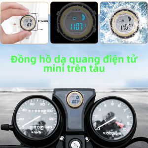 Đa Năng Ánh Sáng Lạnh Xe Máy Đồng Hồ Kỹ Thuật Số Chống Thấm Nước Dính Trên Xe Máy Gắn Moto Tạo Kiểu Phụ Kiện