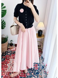 YUEZHONGWEI | Dopamine Fashion Floral Knitted Cardigan and Skirt Set