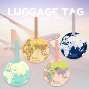 MaxPlus ID Name Aeroplane Baggage Labels Luggage Tags Fashion Map Design