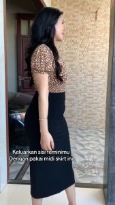 Rok Span Skirt Polos Wanita Korean Style / Rok Span polos Basic / Bawahan Wanita Terlaris