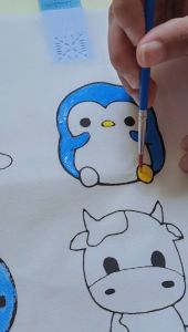 MEAM Painting Kit Paket Mainan Edukasi Melukis Mewarnai Tote bag Tas Spunbond Anak Karakter Lucu