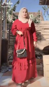 Alaliya Dress Gamis Qaisha Terbaru Lebaran 2022 Size MLXLXXL Wanita Pakaian Wanita Terbaru Fashion Muslim Butik GAMIS CERUTY BABYDOLL HQ REMPEL KELILING LAPIS PURING SESUAI WARNA BAJU . GAMIS CERUTY