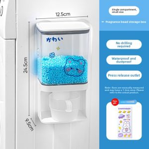 MONLEYTA | Large Capacity Plastic Press Type Laundry Powder Storage Box For Home Use Container Specialized Washing Liquid Storage Bin