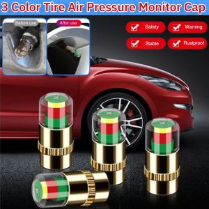 Tire Air Pressure Monitor Cap Car Tire Tyre Alert air Pressure Gauge Car Tire Pressure Monitor 3 Color Alert Tube Cap