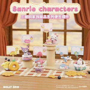 Wolfboyang Sanrio Dessert Series Desktop Decorations Notes Figurines Kurokos Birthday Blind Box Collectible Toys