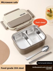 XIAOCHUSHU | Insulated Lunch Box Stainless Steel Microwave-safe