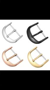 Khóa Đồng Hồ Bằng Thép Không Gỉ Nguyên Khối 316L - Dây Đeo Mạ Vàng Bạc Đánh Bóng Cho Dây Đồng Hồ 10-22mm - Phụ Kiện Đồng Hồ