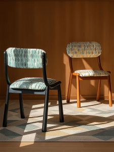 French Vintage Soft Backcloth Stool Bedroom Dining Chair Fabric Art Long Sitting Not Tired Work Home Use Makeup Stool