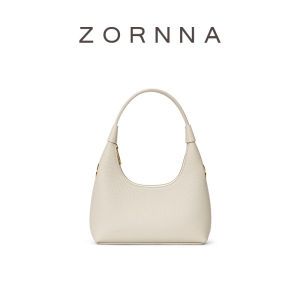 Zornna Womens Crossbody Bag Luxury Leather Underarm Moon Shape Shoulder Bag Casual Simple Style Cloud Bag for Daily Use