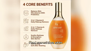 TRUU Probiotic Amino Acid Cleanser 2-in-1 Clean & Remove Makeup For Sensitive Skin 150g