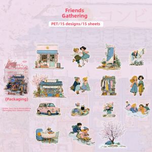YINIAO | Cute Girl Style Multi-purpose Decorative Stickers
