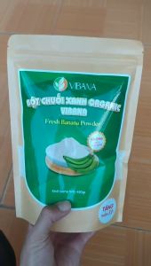 Bột chuối xanh organic Vibana nguyên chất - sấy lạnh - giàu tinh bột kháng hỗ trợ điều trị viêm dạ dày cải thiện tiêu hoá ở người lớn và trẻ em - 500gr